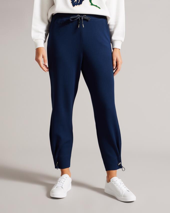 Pantalon Jogger Ted Baker Jogger With Pleated Cuff Bleu Marine Femme | CNS-05625969